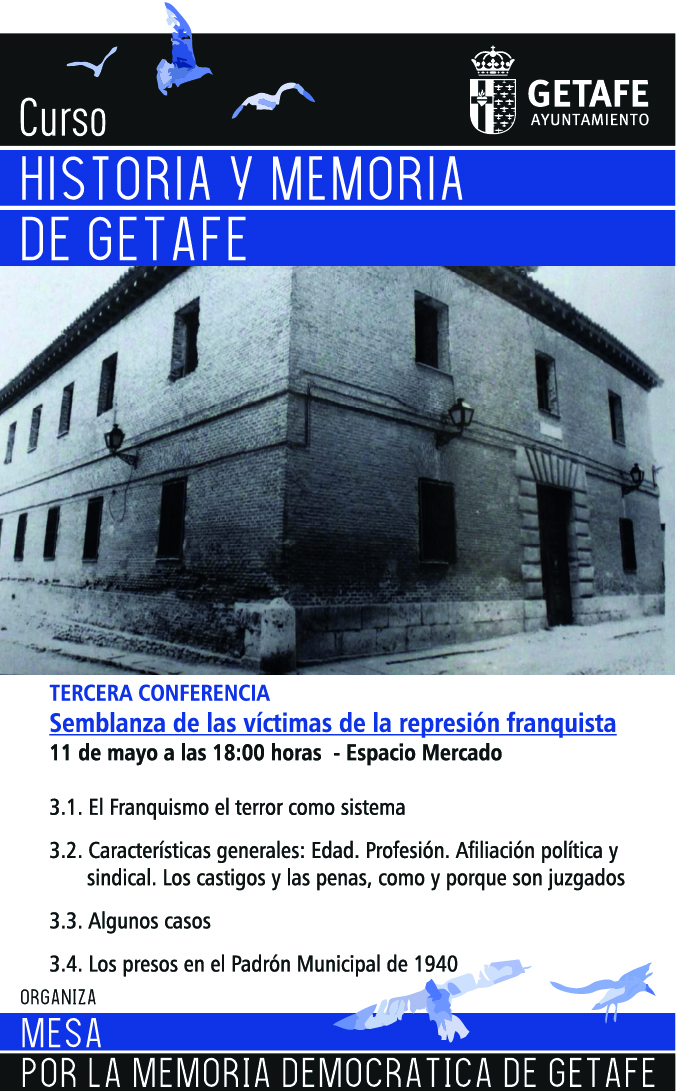 Memoria Democrática: conferencia sobre las víctimas del franquismo en Getafe