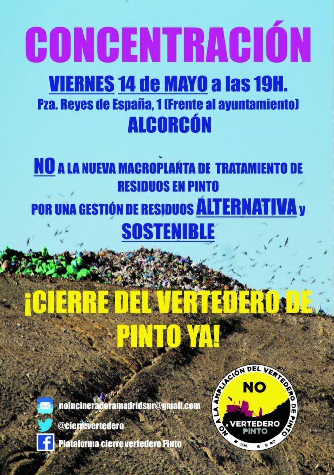Concentración en Alcorcón el viernes 14 de marzo de 2021