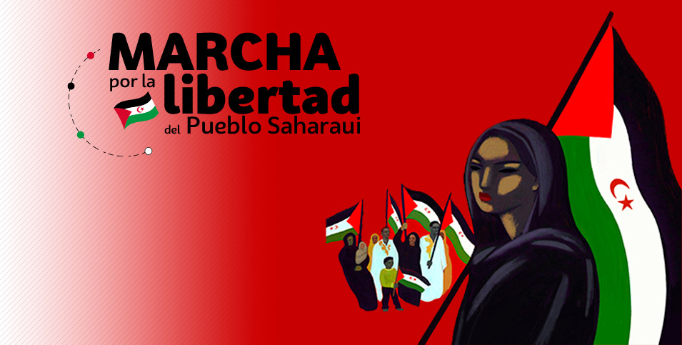 Apoyo a la marcha por la libertad del pueblo saharaui
